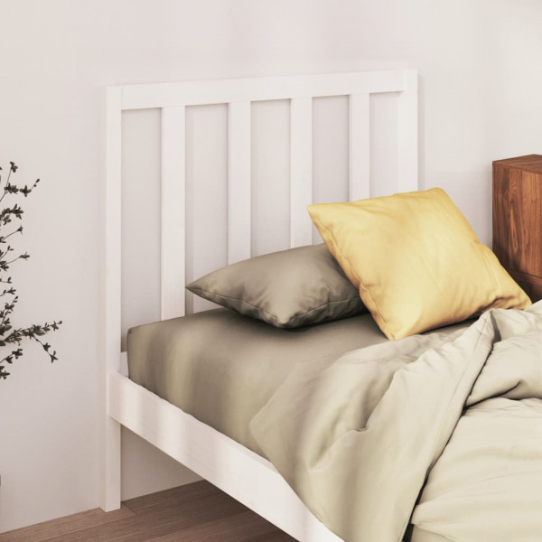Cabeça de cama madeira maciça de pinho branco 106x4x100 cm D