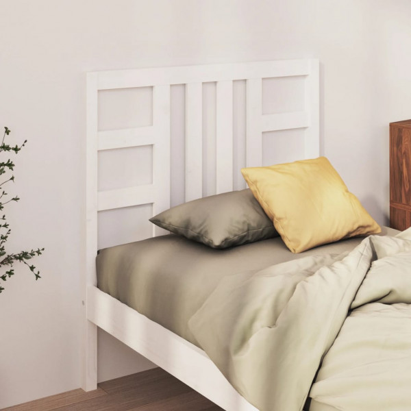 Cabeça de cama madeira maciça de pinho branco 96x4x100 cm D