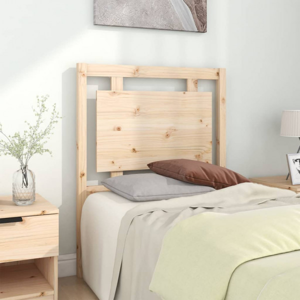 Cabeceira de cama em madeira maciça de pinho 80,5x4x100 cm D