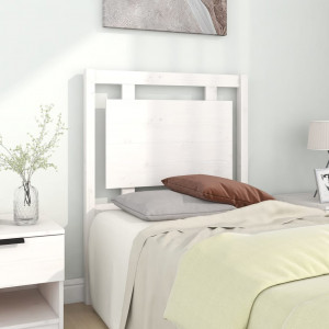 Cabecero de cama madera maciza de pino blanco 80.5x4x100 cm D