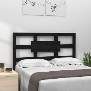 Cabecero de cama madera maciza de pino negro 95.5x4x100 cm D