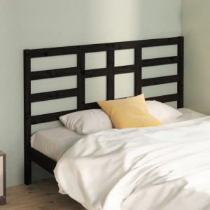 Cabecero de cama madera maciza de pino negro 126x4x104 cm D