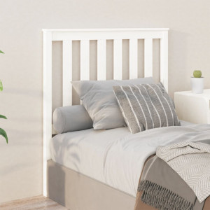 Cabecero de cama madera maciza de pino blanco 96x6x101 cm D