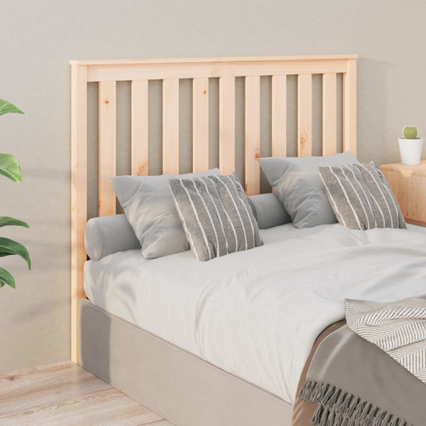 Cabeceira de cama em madeira maciça de pinho 126x6x101 cm D