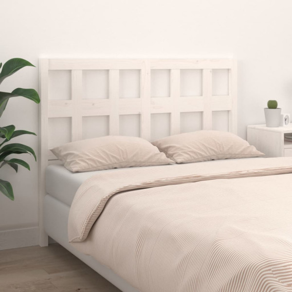 Cabeceira de cama em madeira maciça de pinho branco 185,5x4x100 cm D