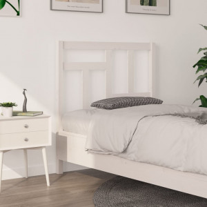 Cabecero de cama madera maciza de pino blanco 95.5x4x100 cm D