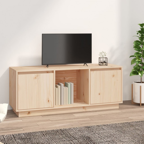 Móveis de televisão de madeira maciça de pinho 110,5 x 35 x 44 cm D