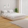 Estructura de cama madera maciza doble blanca 135x190cm 1