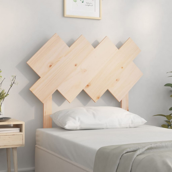 Cabecero de cama madera maciza de pino 92x3x81 cm D