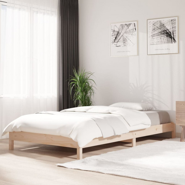 Pino Pine Pine Wooden Bed 80x200 cm D