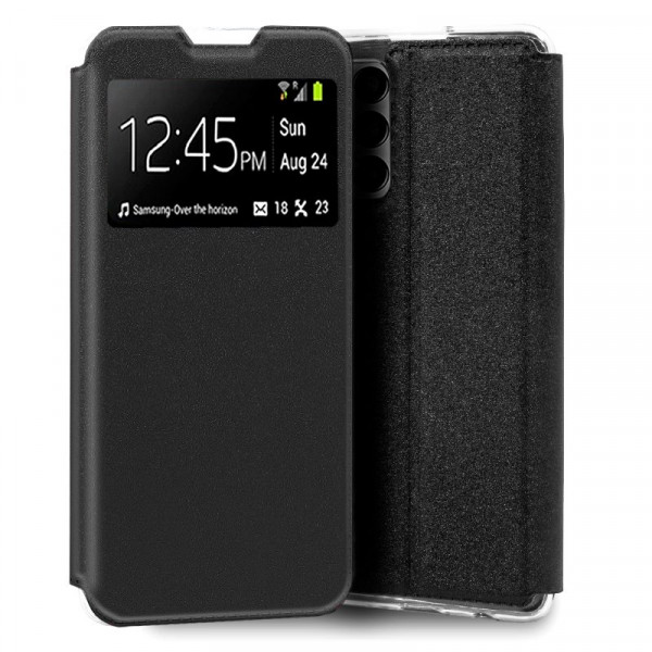 Funda COOL Flip Cover para Samsung M135 Galaxy M13 Liso Negro D