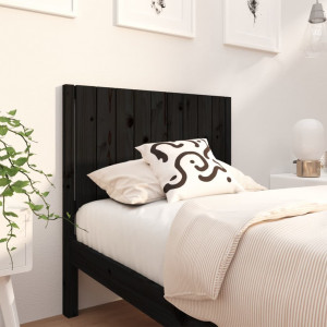 Cabecero de cama madera maciza de pino negro 95.5x4x100 cm D