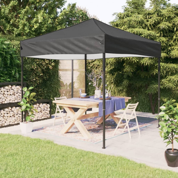 Carpa para fiestas plegable gris antracita 2x2 m D