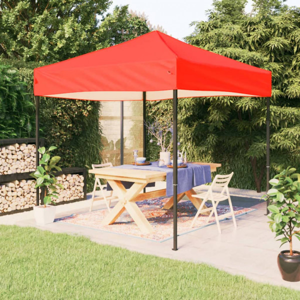 Carpa para fiestas plegable rojo 2x2 m D