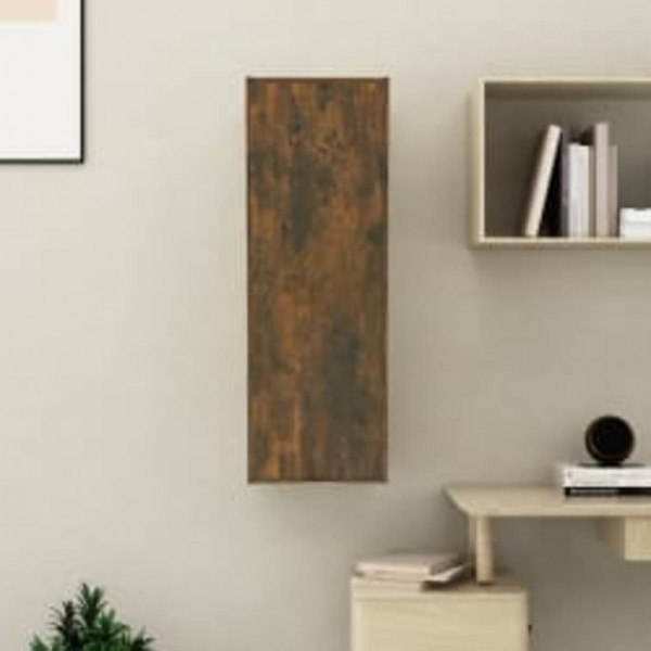 Mueble para TV madera contrachapada roble ahumado 30.5x30x90 cm D