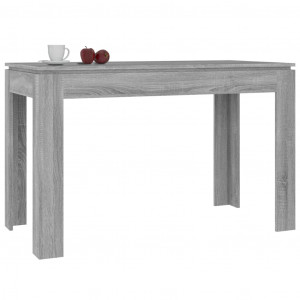 Mesa de jantar em compensado cinza Sonoma 120x60x76 cm D