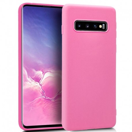 Funda de silicone Samsung G973 Galaxy S10 (Pink) D