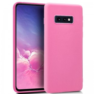 Funda de silicone Samsung G970 Galaxy S10e (Pink) D