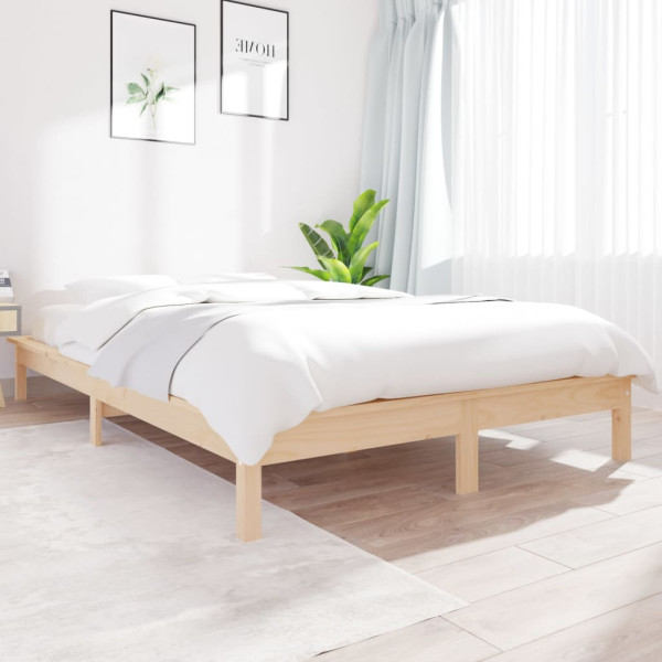 Estrutura de cama madeira maciça de pinho 120x200 cm D