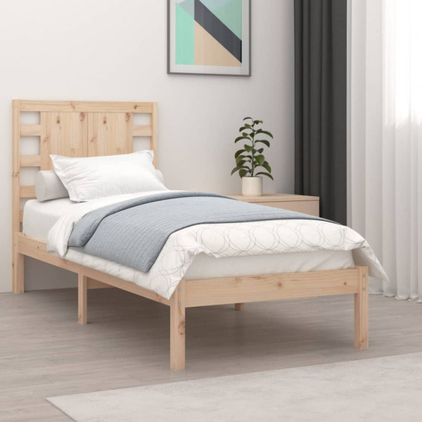 Estrutura de cama em madeira maciça 90x190 cm D