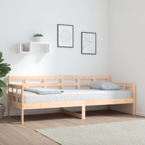 Sofá-cama em madeira maciça de pinho 80x200 cm D