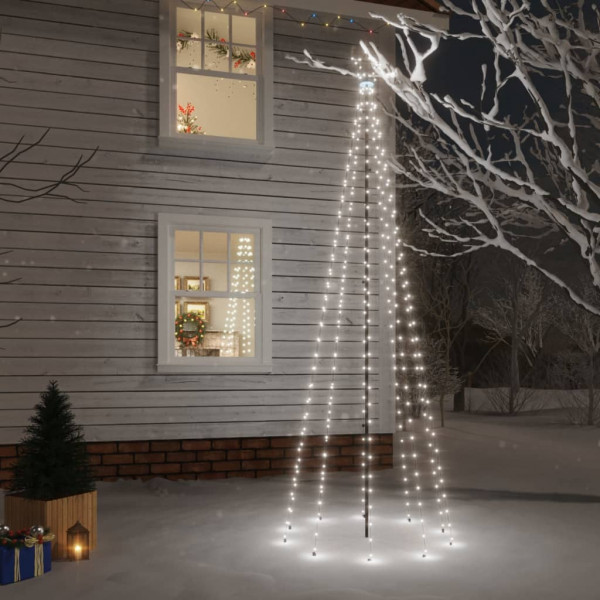 Árvore de Natal com pinça LED 310 branco frio 300 cm D