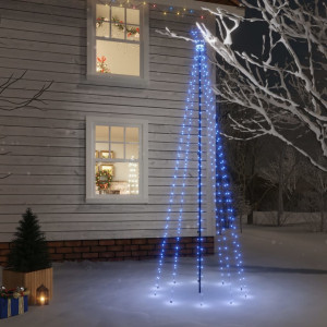 Árbol de Navidad con pincho 310 LED azul 300 cm D