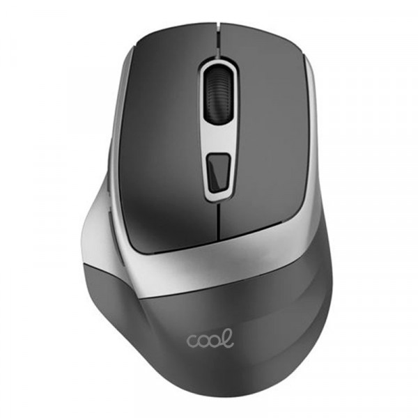 Mouse sem fio silencioso COOL Black-Plat ergonômico D