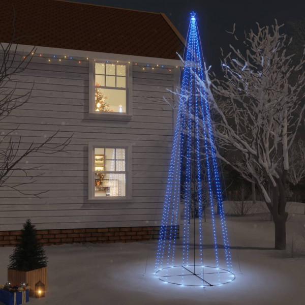 Árbol de Navidad cónico 1134 LED azul 230x800 cm D