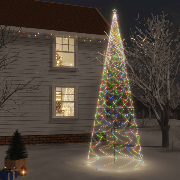 Árbol de Navidad con pincho 3000 LED de colores 800 cm D