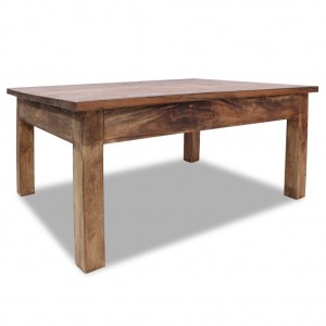 Mesa de centro de madera maciza reciclada 98x73x45 cm D