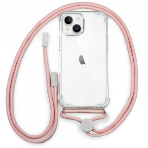 Carcasa COOL para iPhone 14 Plus Cordón Liso Rosa D