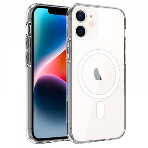 Carcaça COOL para iPhone 14 Além de magnético transparente D