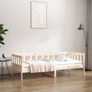 Sofá cama madera maciza de pino 80x200 cm D