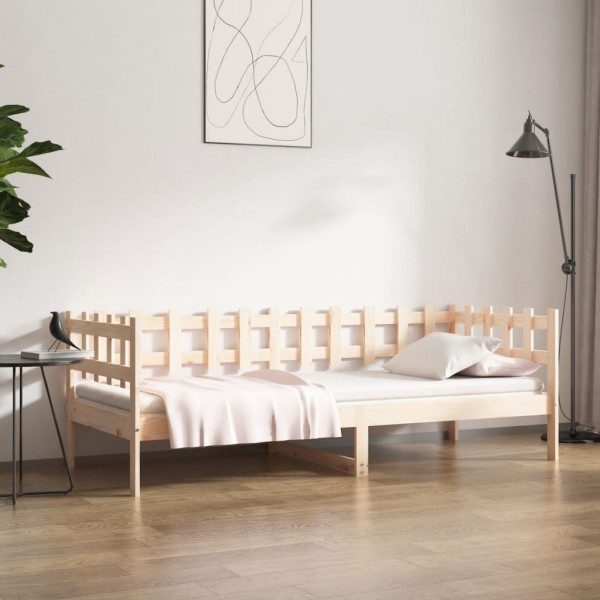 Sofá-cama em madeira maciça de pinho 90x190 cm D