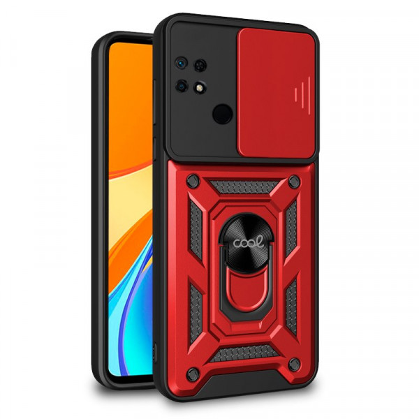 Carcasa COOL para Xiaomi Redmi 9C / 10A Hard Ring Rojo D