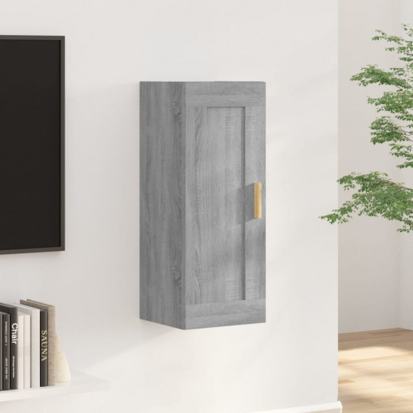 Armario de pared madera contrachapada gris Sonoma 35x34x90 cm D