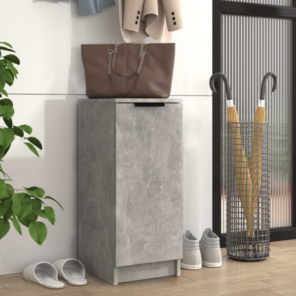 Mobiliário calçado madeira contraplacada cinza concreto 30x35x70 cm D
