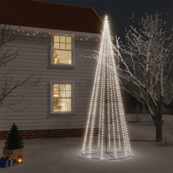 Árbol de Navidad cónico 732 LED blanco frío 160x500 cm D