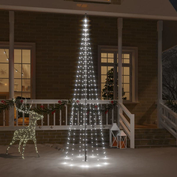 Árvore de Natal em bandeira 310 LED branco frio 300 cm D