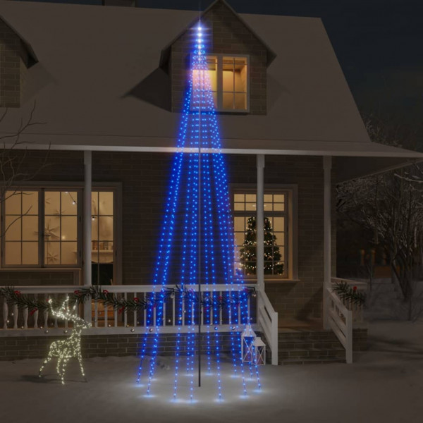 Árvore de Natal na bandeira 732 LED azul 500 cm D