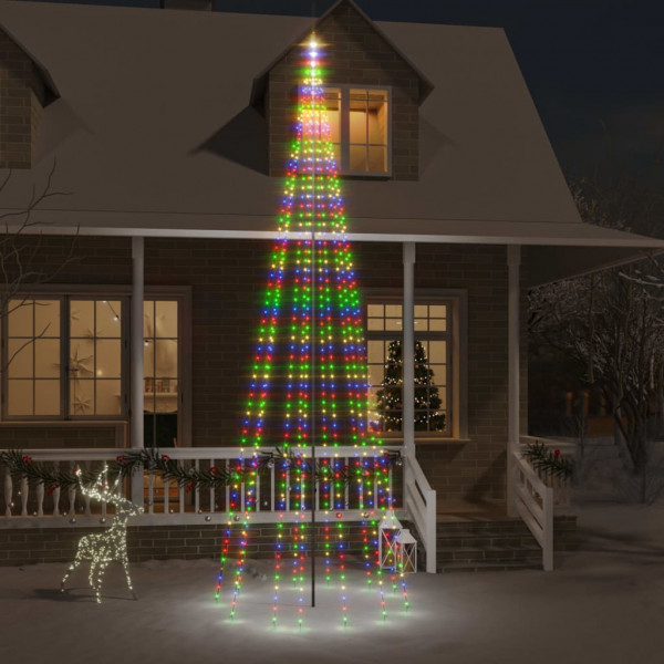 Árvore de Natal na bandeira 732 LED de cores 500 cm D