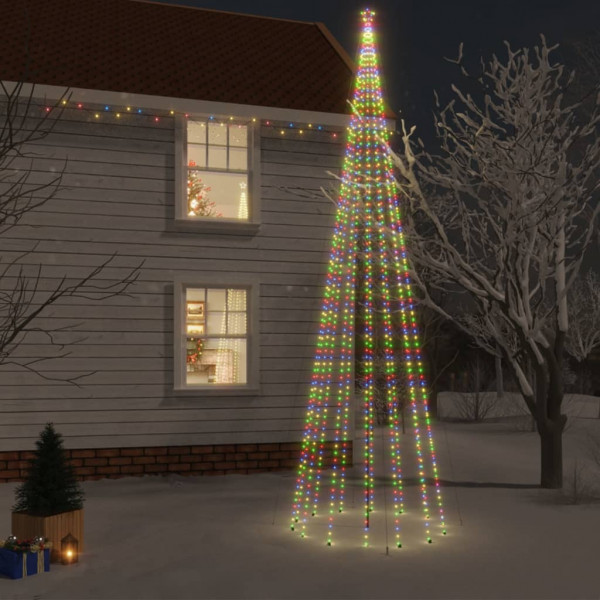 Árbol de Navidad con pincho 1134 LED de colores 800 cm D