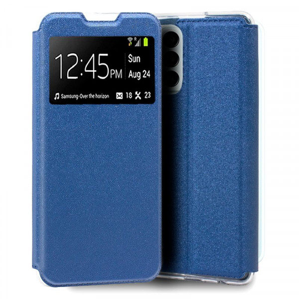 Fundação COOL Flip Cover para Samsung M135 Galaxy M13 / A23 5G Liso Azul D
