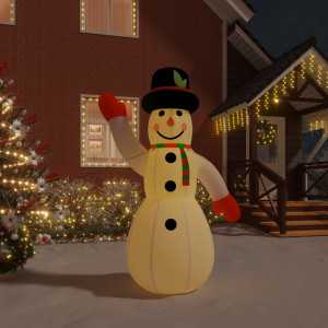 Boneco de neve inflável com LEDs 370 cm D