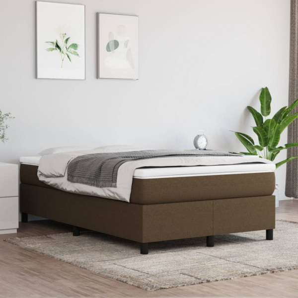Estrutura de cama box spring tecido marrom 120x200 cm D