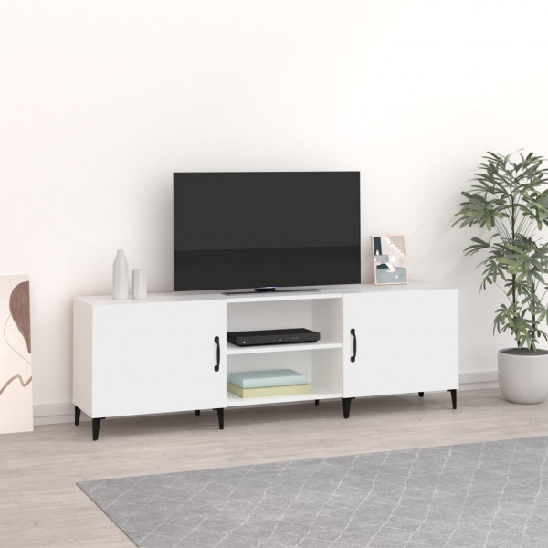Mueble para TV madera de ingeniería blanco 150x30x50 cm D