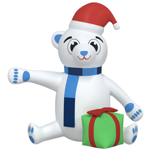 Osito de peluche inflable de Navidad LED 240 cm D