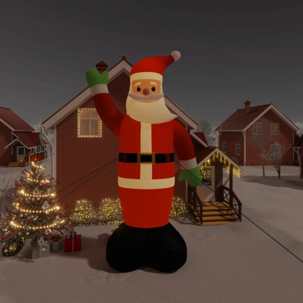 Papá Noel inflable de Navidad con LED 820 cm D
