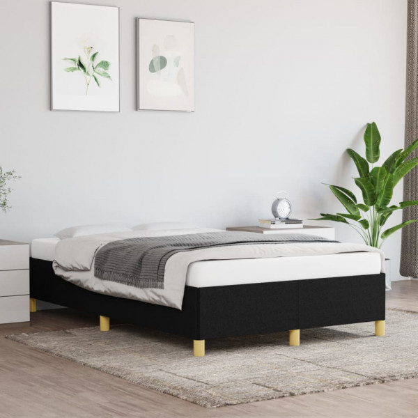 Estructura de cama de tela gris claro 120x200 cm D
